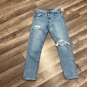 Levi's Light Blue Straight Leg Jeans